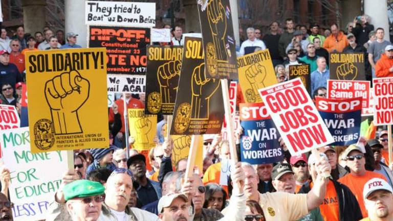 Workers Beat "Right to Work"