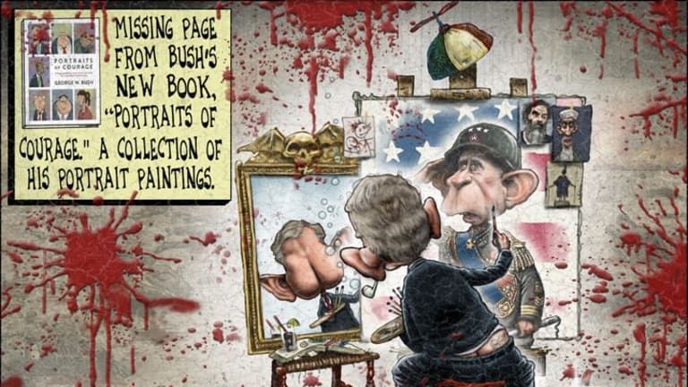 George Bush Paints Over Past Crimes