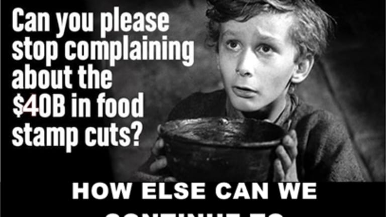 Food Stamp Demand Soars as Cuts Sink In and Shelves Empty
