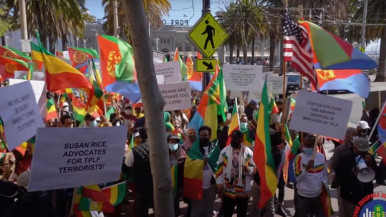 Ethiopians and Eritreans Rally for National Sovereignty, Against US Intervention