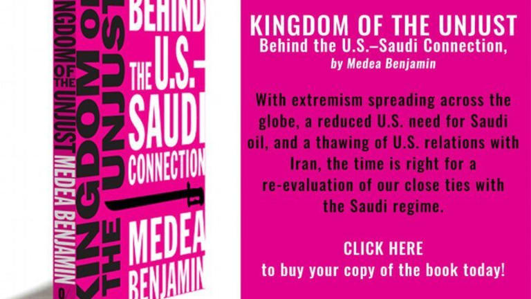 Book Talk with Medea Benjamin—Kingdom of Unjust: Behind the U.S.-Saudi Connection