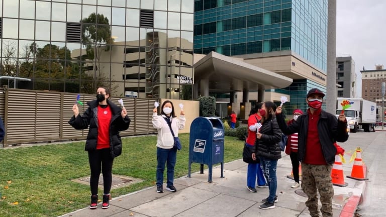 Hundreds Caravan for Medicare for All Across California