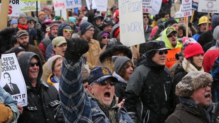 Union-Busters Push "Right to Work" Differently in Kentucky and Wisconsin