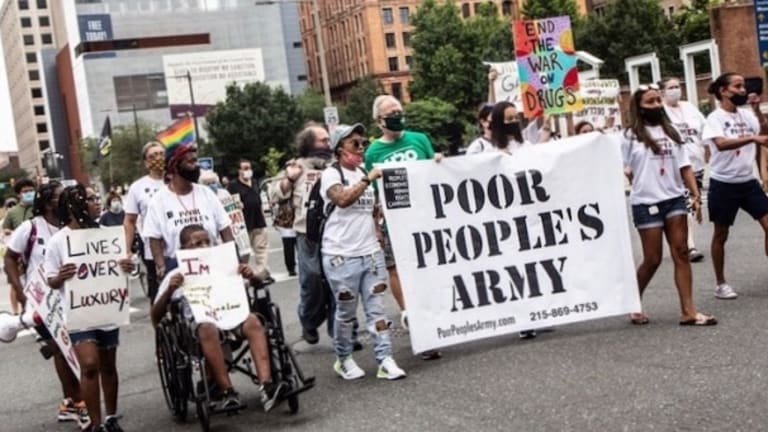 Biden’s Philly HQ Fences Out Poor People’s Army