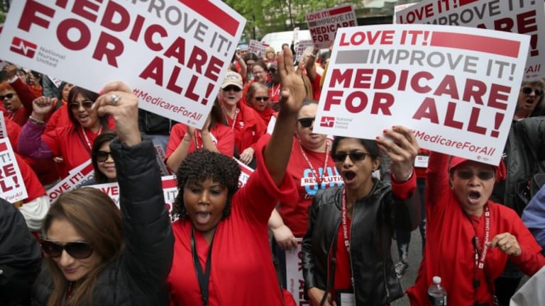 Fed Up with Dems, Thousands March Demanding Medicare for All