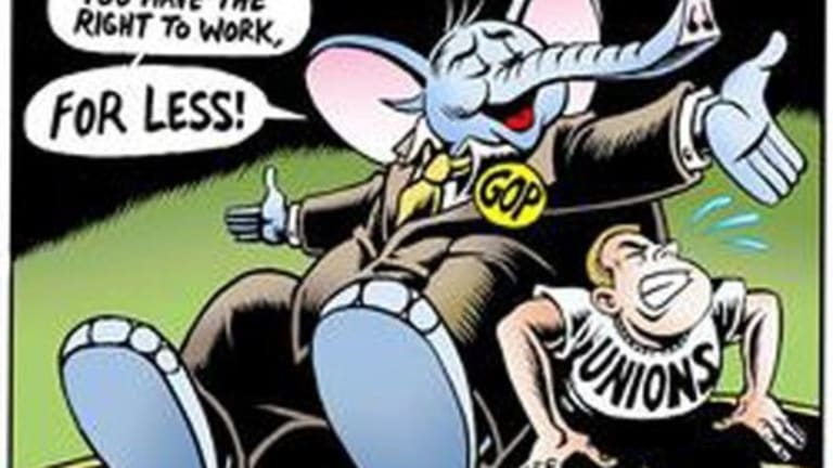 Trump and Pence's Union-Busting