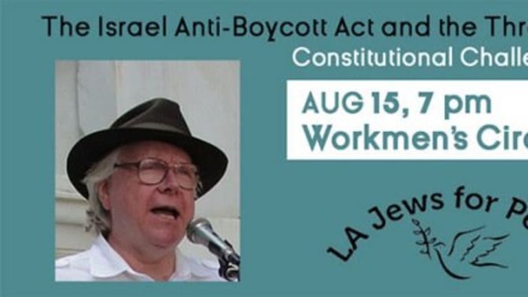 Debate on the Israel Anti-Boycott Act & the First Amendment: August 15