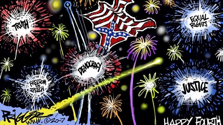 Fourth of July in Black and White