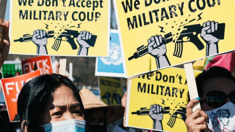 Myanmar People Fight for Freedom