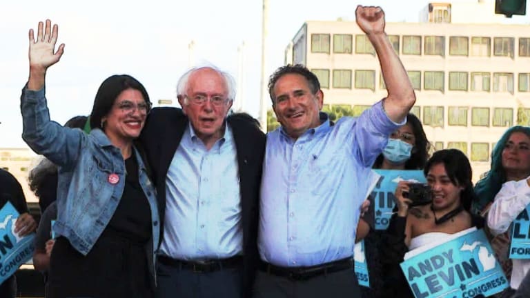 Rallying for Levin and Tlaib, Bernie Warns AIPAC It 'Cannot Buy Our Democracy'