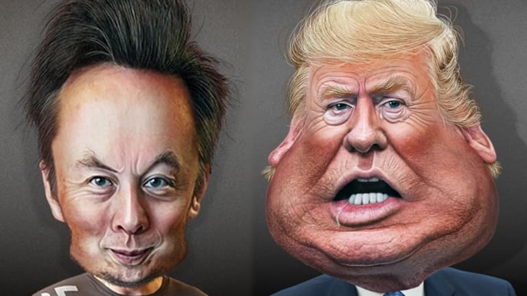 Narcissists Elon Musk and Donald Trump