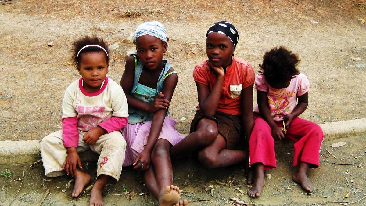 Carte Postale Ancienne - Enfants D'Afrique Du Sud - Types Ethniques (Originale)