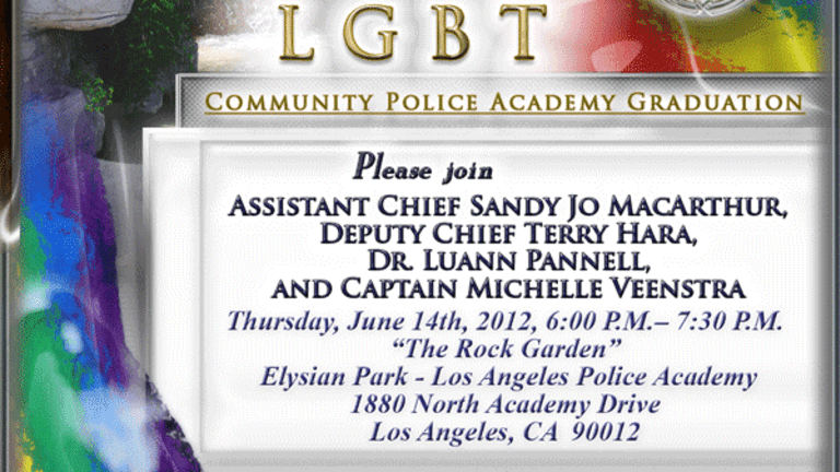 LAPD's LGBT Community Police Academy Graduation -- Thursday, June 14th