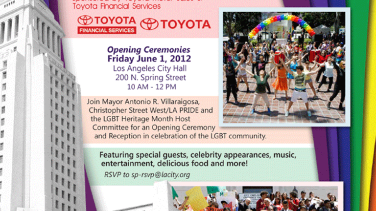 LA's Second Annual LGBT Heritage Month Opening Ceremony - Friday, June 1st