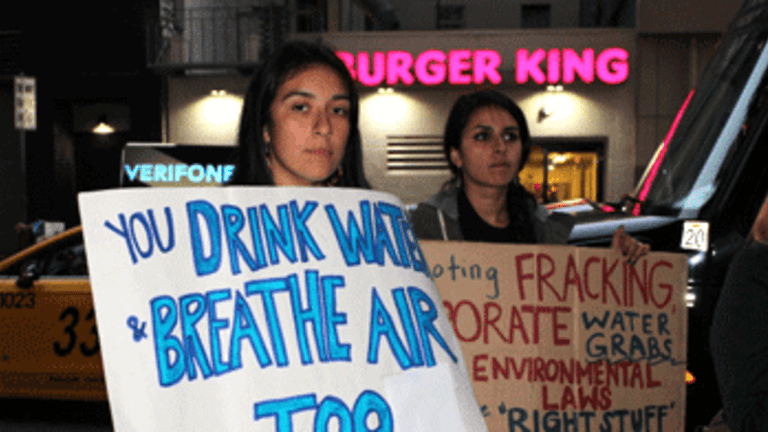 Jerry Brown Dodges Environmental Protesters