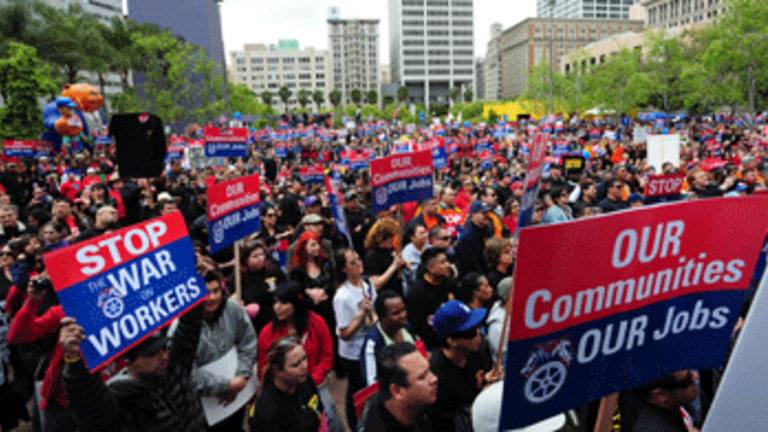 West Coast Unions Cave to Democrats