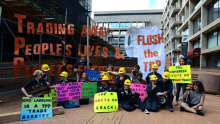 Protesters Take Over US Trade Rep Building Expose Secret Negotiations