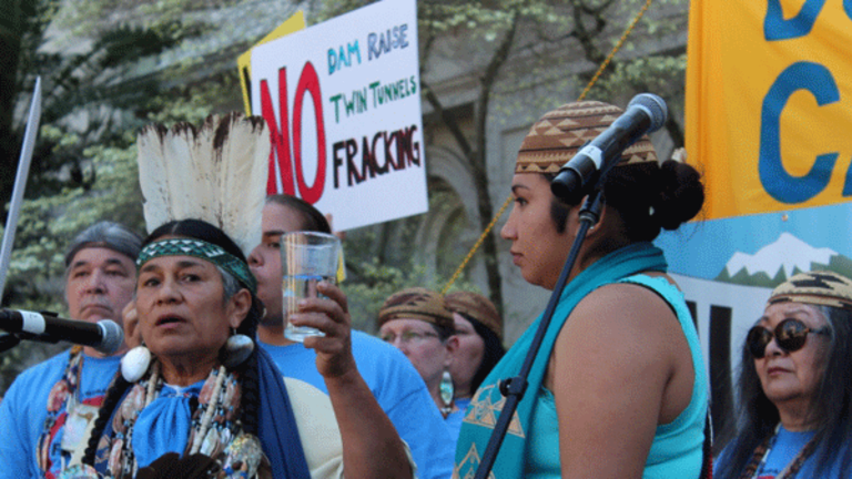 Hundreds of Tribal Representatives Join Huge Rally to Oppose Fracking