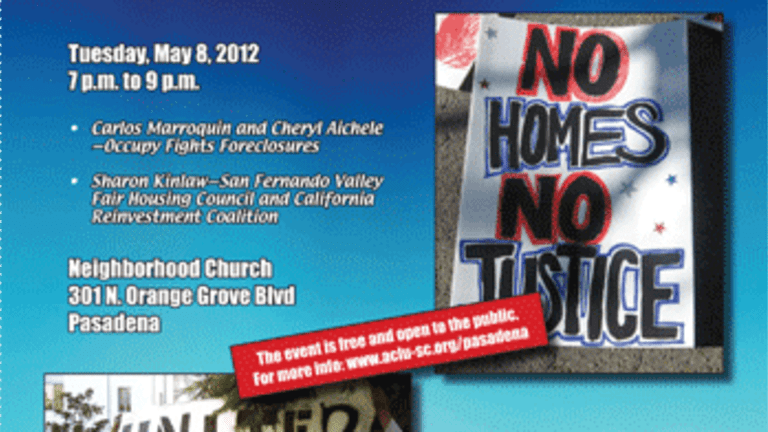 Pasadena/Foothills ACLU Forum: How Homeowners and Renters Cope with Housing Crisis