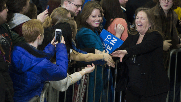 Jane Sanders Visiting Indian Country