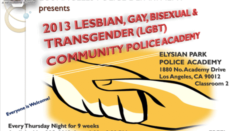 LA Police Department's 2013 LGBT Community Police Academy