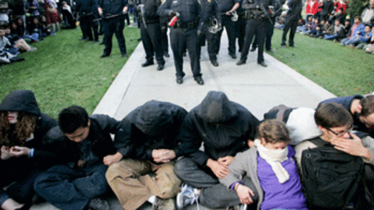 Police, Student Protesters, and Pepper Spray