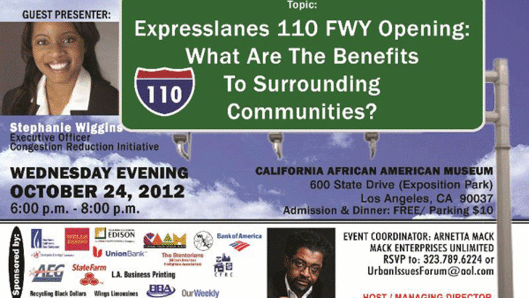 Urban Issues Forum: HIghway Overcrowding -- October 24