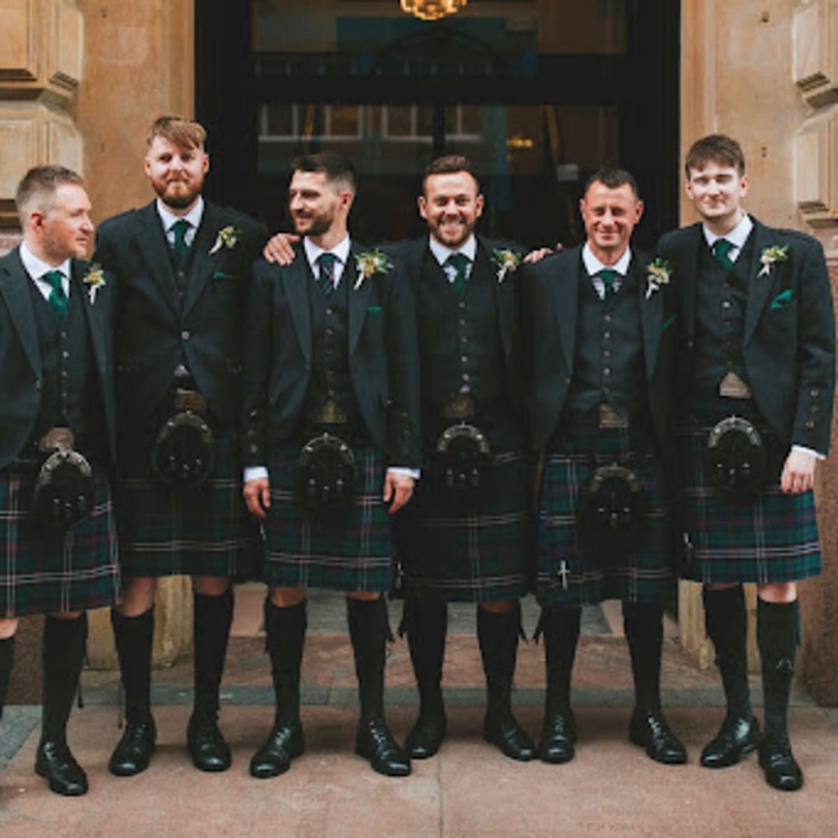 People in hot sale kilts
