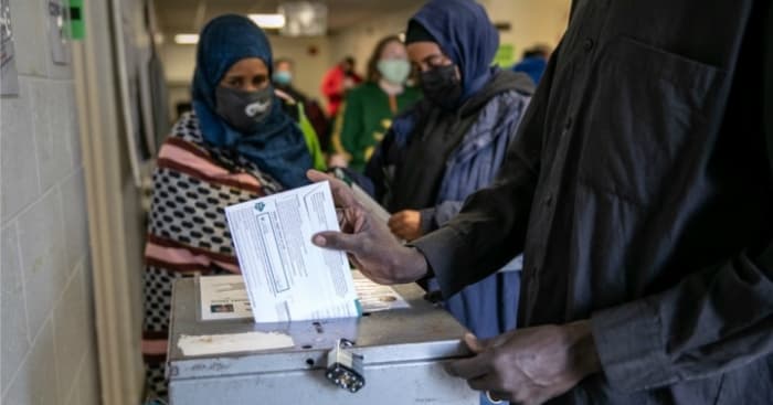 a vote in the election