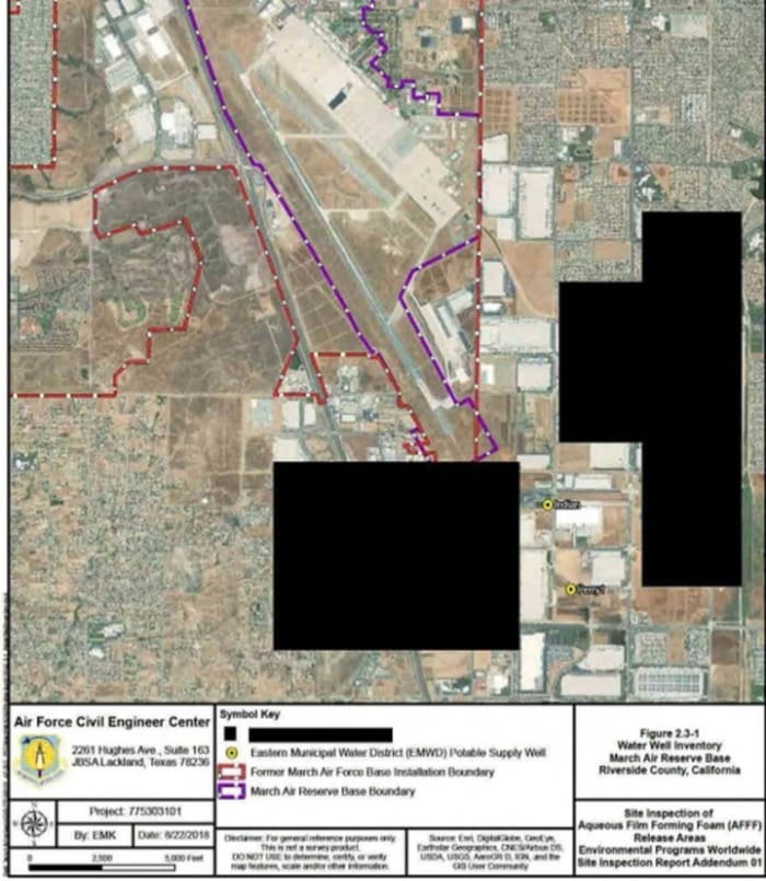 The Air Force is keeping information about the deadly plumes secret from the public at March ARB in Riverside County, CA.
