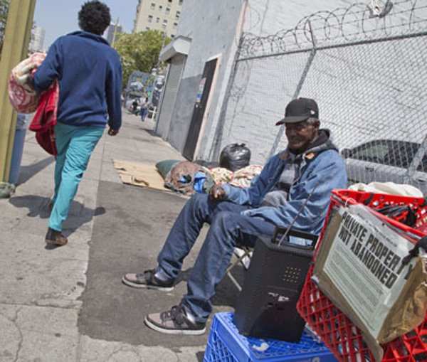 Skid Row Homeless LA Progressive