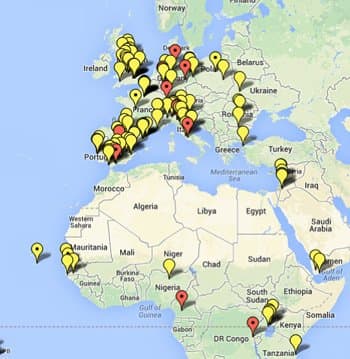 Participatory budgeting has been gaining steam around the world, but only recently has taken off in the U.S. Map courtesy of Participatory Budgeting Project. View in a larger map