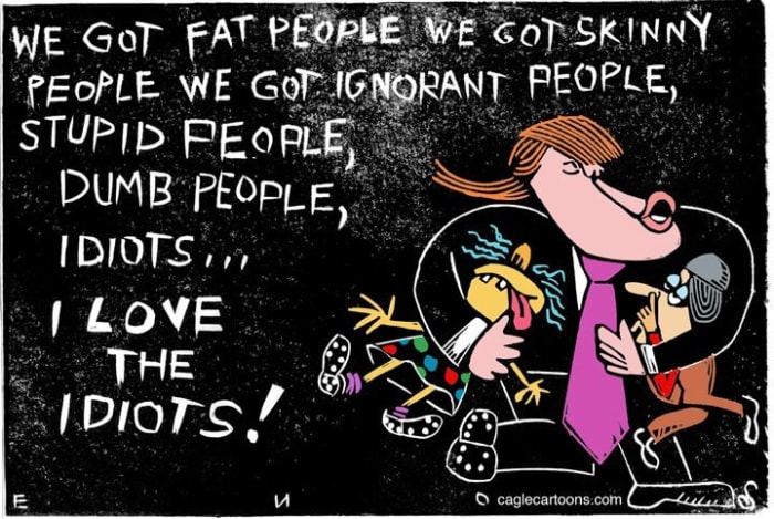 Donald Trump and Idiots