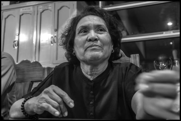 Eleuteria 20 years later as chairwoman of the Checkered Farms coop. Photo copyright © 2020 by David Bacon. Copyright David Bacon