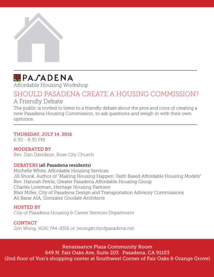 Should Pasadena Create a Housing Commission? LA Progressive