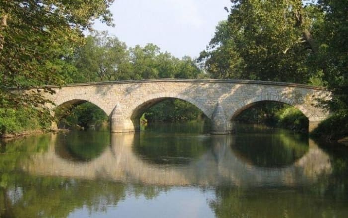 Burnside’s Bridge - In 1862 Antietam Creek was the site of the bloodiest battle during the American Civil War. Then, the creek ran blood, today it runs with poison.