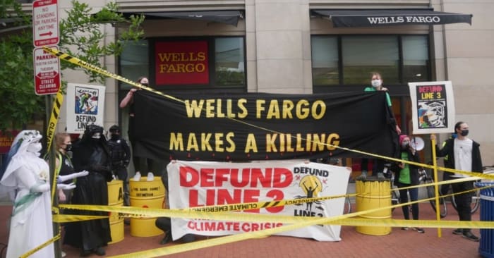 "Those who financially back Enbridge are directly implicated in its crimes," says a Red Lake Anishinaabe citizen and organizer. "To put it bluntly, blood is on their hands."
