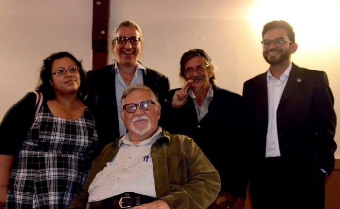 ADA organizers: Marlin Medrano, Clifford Tasner, John Seeley, and Ankur Patel. Thom O'Shaunessey (seated)
