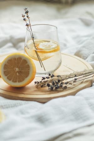 Consuming Lemon Water