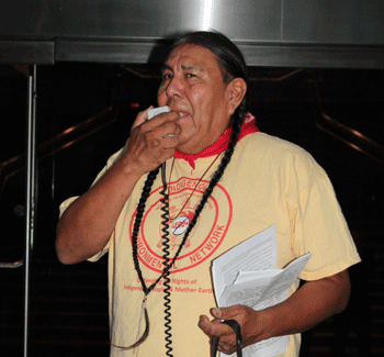 Tom Goldtooth, Executive Director of the Indigenous Environmental Network, talks about the enormous threat Jerry Brown's support of REDD poses to indigenous people and the environment around the world.