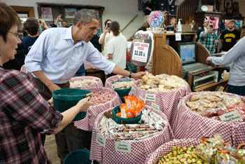obama shopping