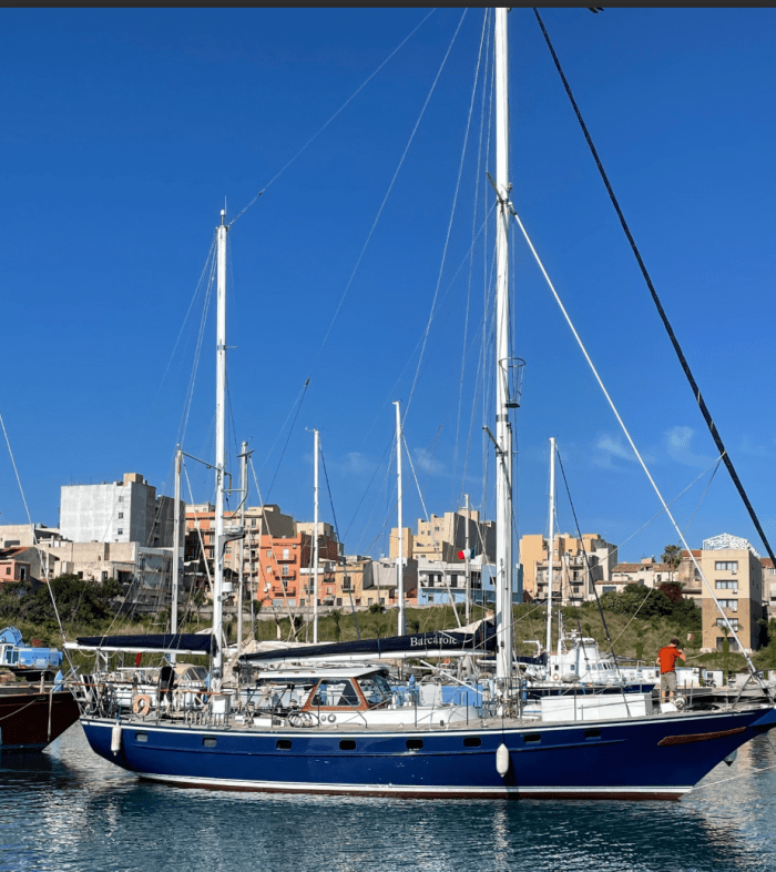 Madleen Gaza Flotilla Ship....Photo by Ann Wright