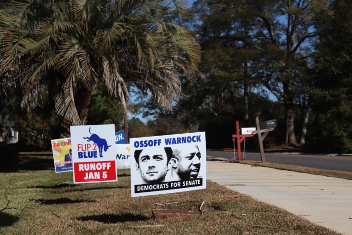 Election signs on Martin Luther King Jr. Drive in Thomasville.