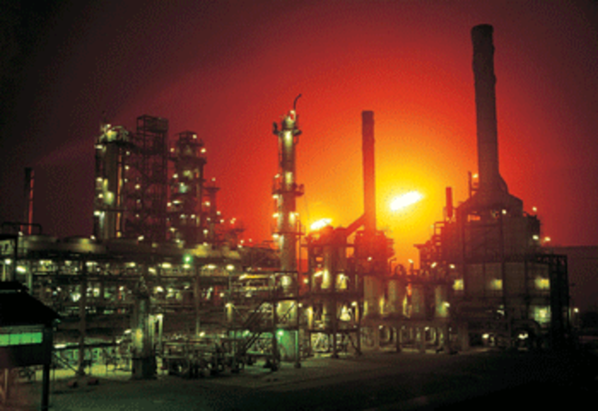 shell oil refinery