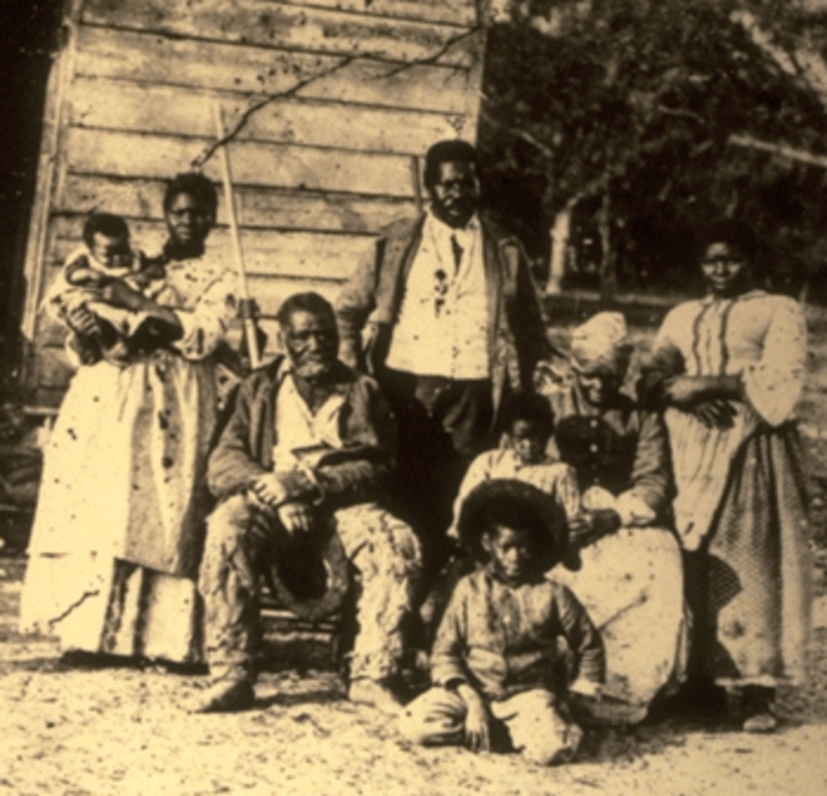 Five generations of a slave family.