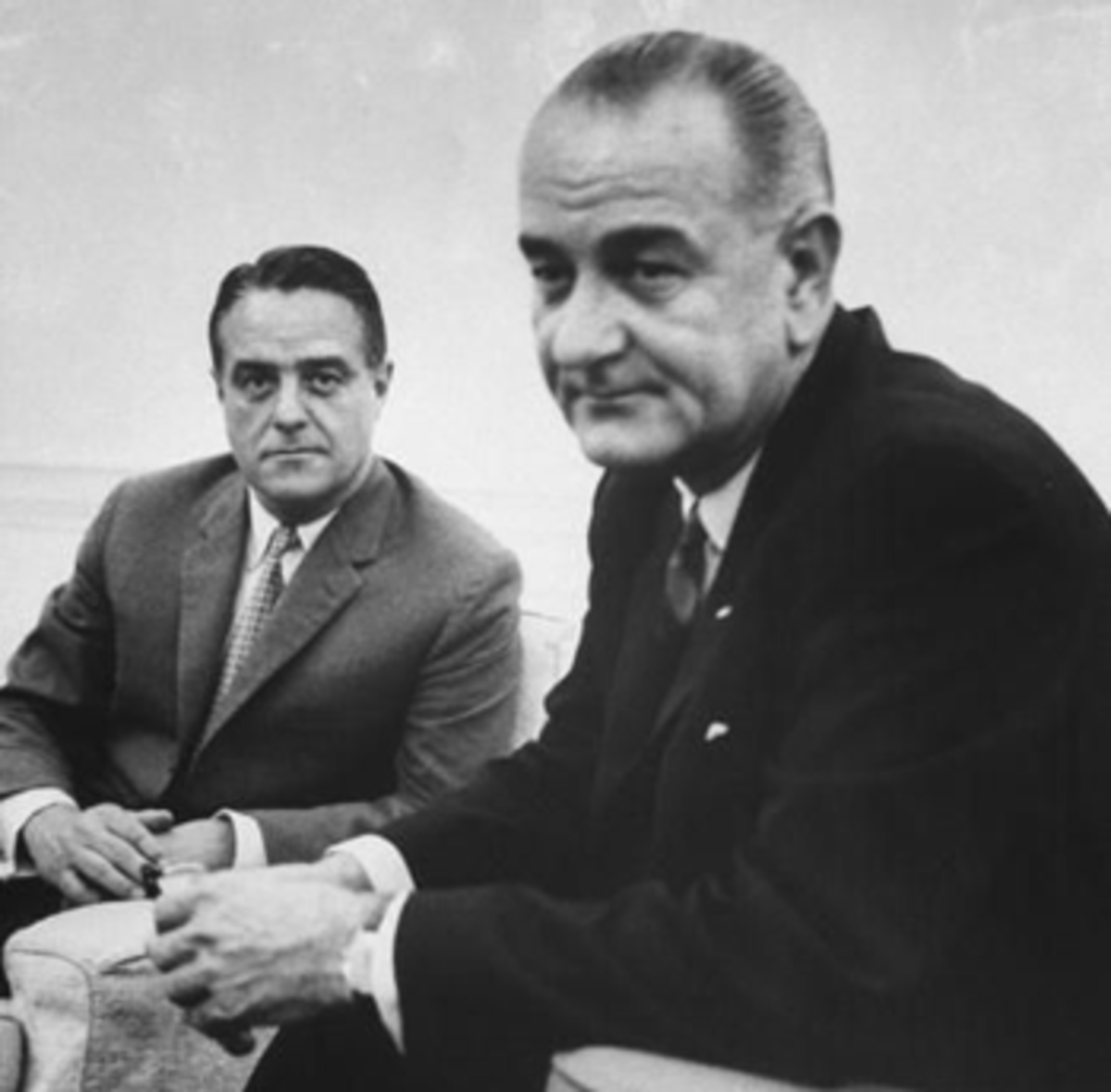 Sargent Shriver and Lyndon Johnson