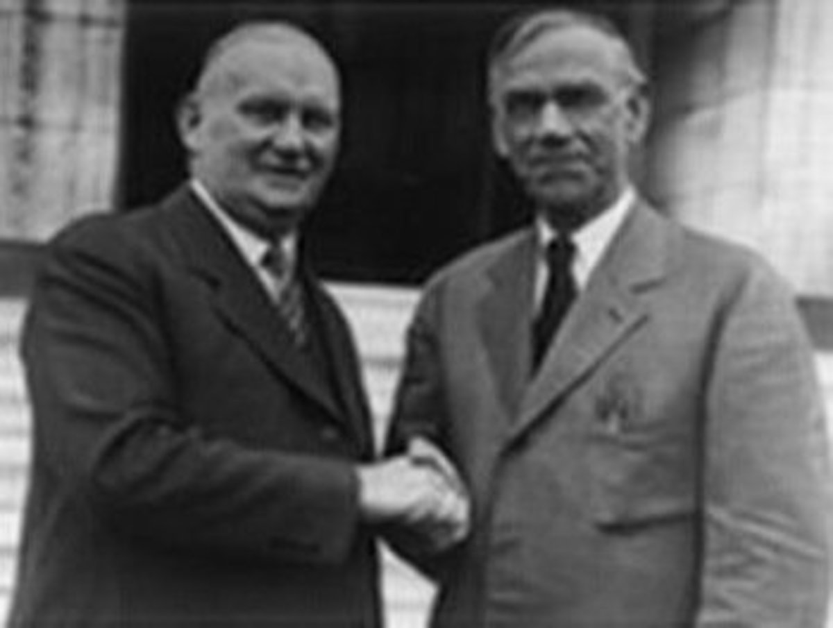 Reed Smoot (R-UT; chairman of Senate Finance Committee), Willis Hawley (R-OR; chairman of the House Ways and Means Committee) - sponsors of Tariff Act of 1930.