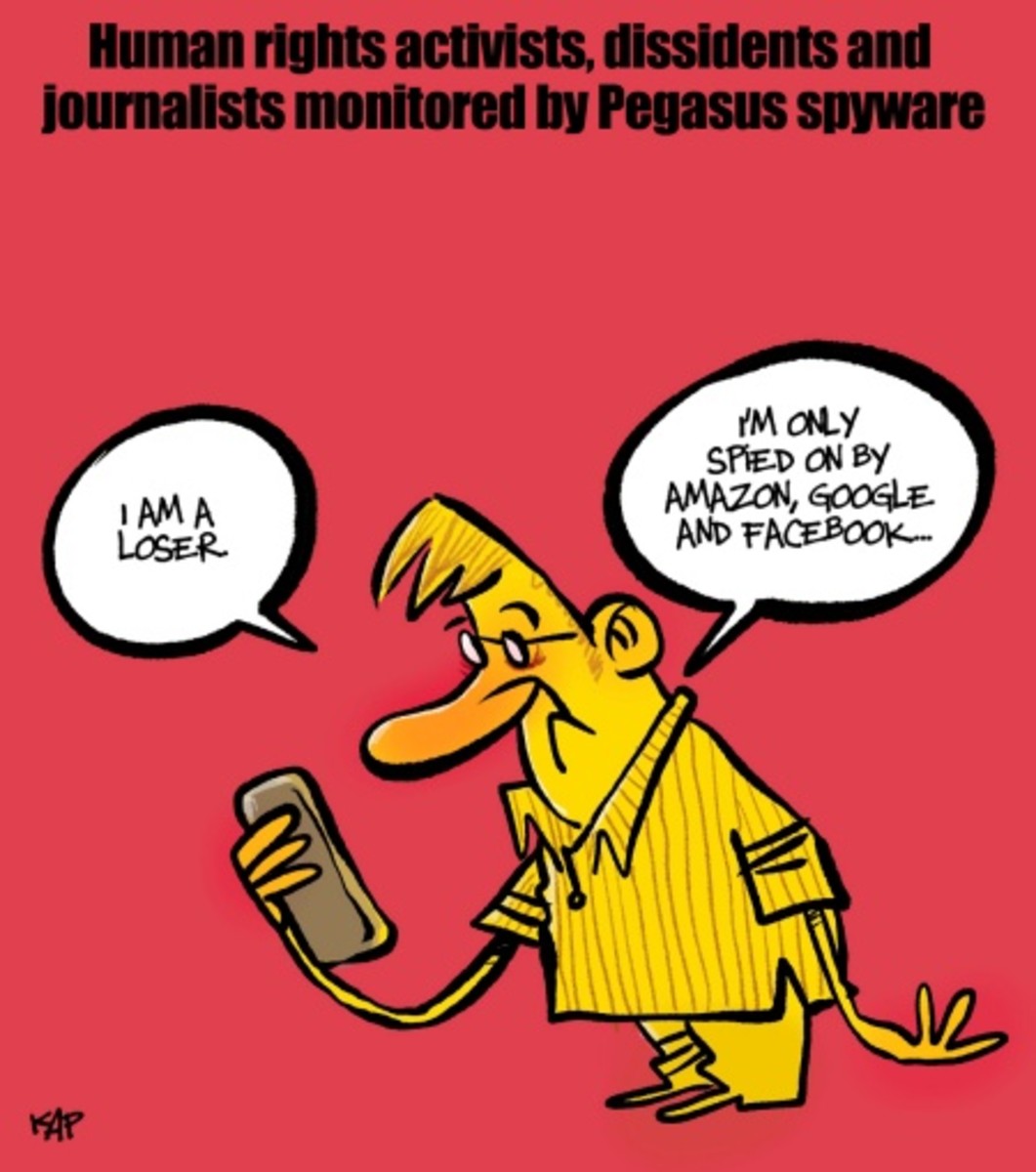Pegasus Government Use Crosses the Moral Boundary "I'm a Loser... I'm only spied on by Amazon, Google and Facebook..."