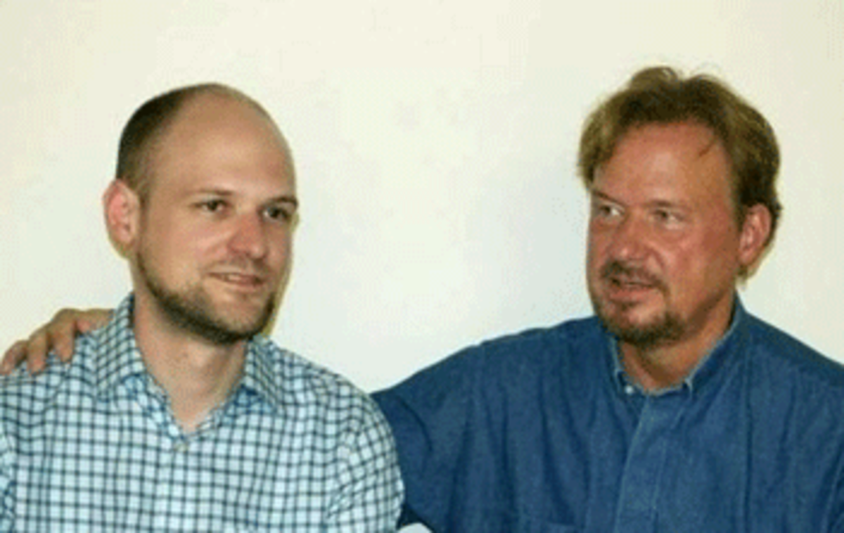 The Rev. Frank Schaefer, right, officiated the 2007 wedding of his gay son, Tim.
