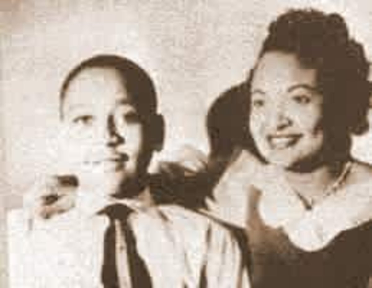 Emmett Till and his mother, Mamie Bradley